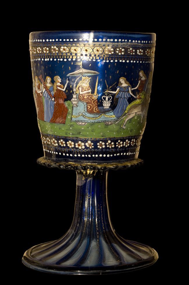 Murano stiklo taurė (15 amžius)